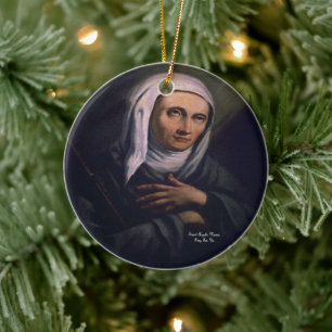 Saint Angela Merici Ceramic Tree Decoration