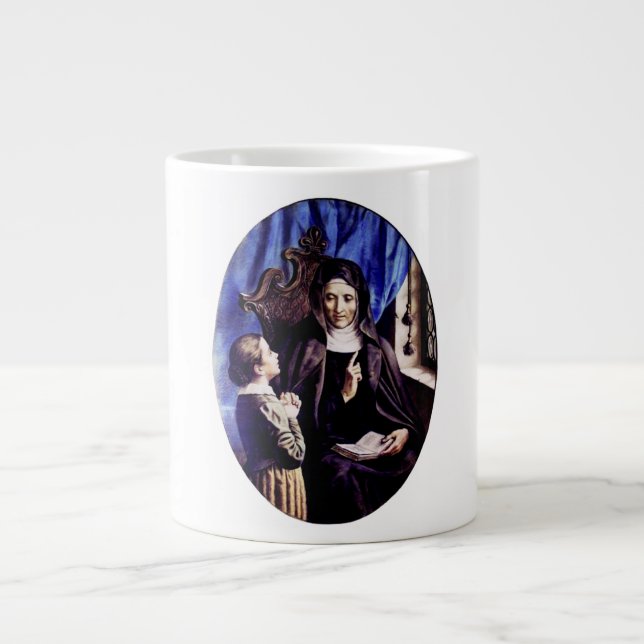 Saint Angela Merici Virgin and foundress Large Coffee Mug (Front)
