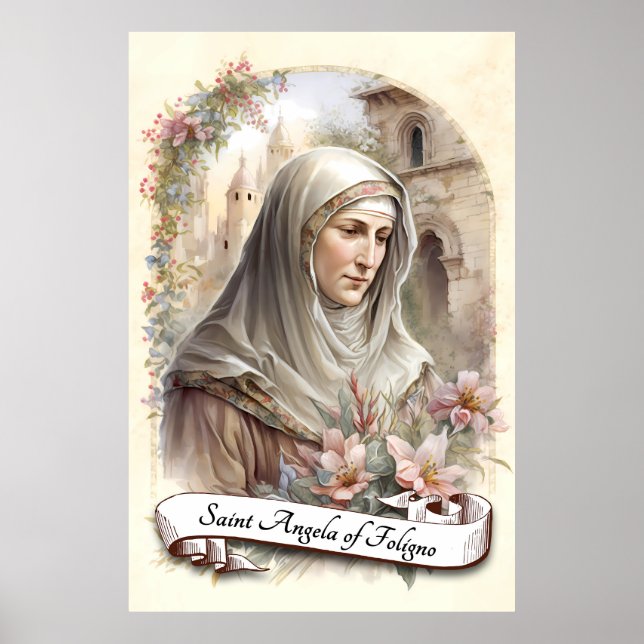 Saint Angela of Foligno Poster (Front)