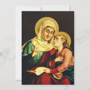 Saint Ann and Virgin Mary Holiday Card
