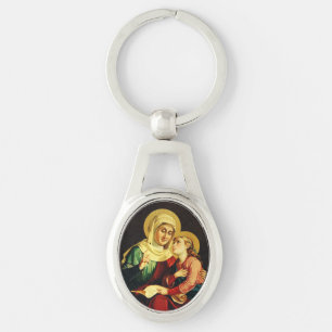 Saint Ann and Virgin Mary Key Ring