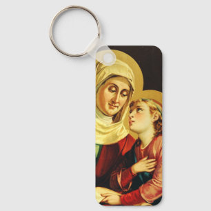 Saint Ann and Virgin Mary Key Ring