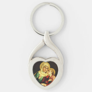Saint Ann and Virgin Mary Key Ring