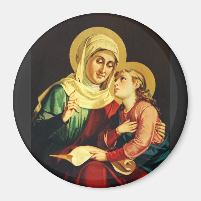 Saint Ann and Virgin Mary  Magnet (Front)