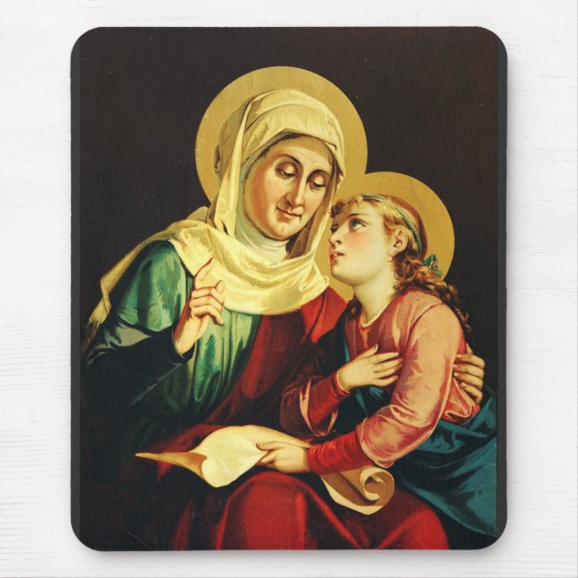 Saint Ann and Virgin Mary Mouse Pad (Front)