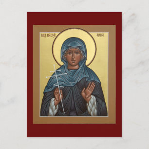 Saint Anna the Martyr Prayer Card