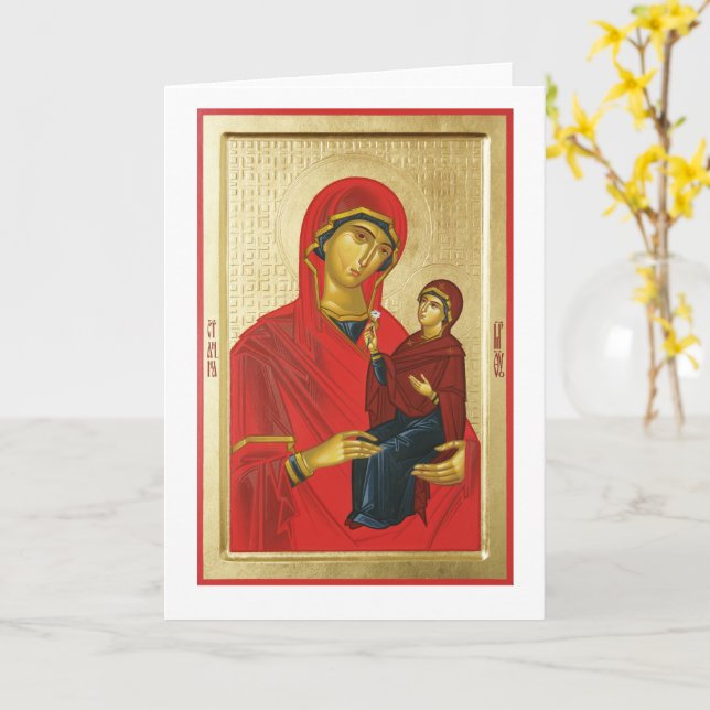 Saint Anne Card (Yellow Flower)