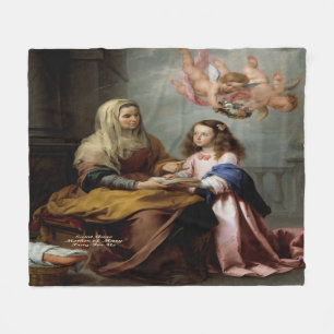 Saint Anne, Mother of Mary Fleece Blanket