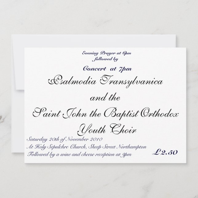 Saint Anne's Festival invites 2010 (Front)