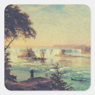 Saint Anthony Falls at Mississippi River Square Sticker