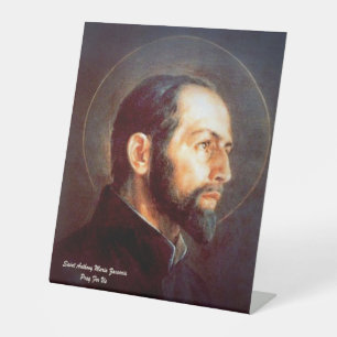 Saint Anthony Maria Zaccaria Pedestal Sign