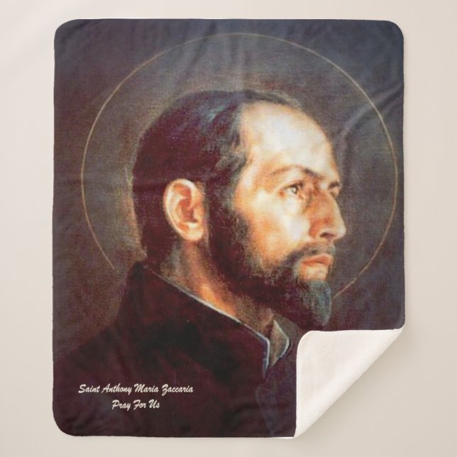 Saint Anthony Maria Zaccaria Sherpa Blanket (Front)