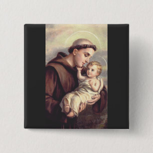 Saint Anthony of Padua 15 Cm Square Badge