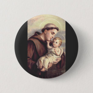 Saint Anthony of Padua 6 Cm Round Badge