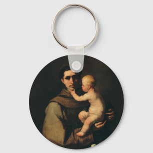 Saint Anthony of Padua by Luca Giordano Key Ring
