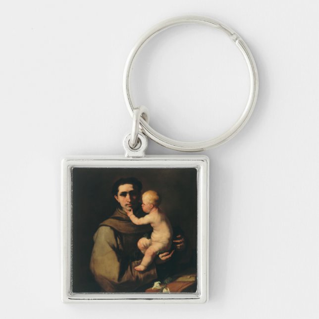 Saint Anthony of Padua by Luca Giordano Key Ring (Front)