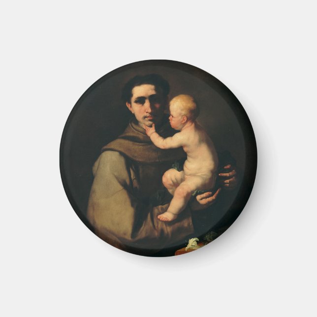 Saint Anthony of Padua by Luca Giordano  Magnet (Front)