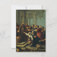 Saint Anthony of Padua by Van Herp Holy Card