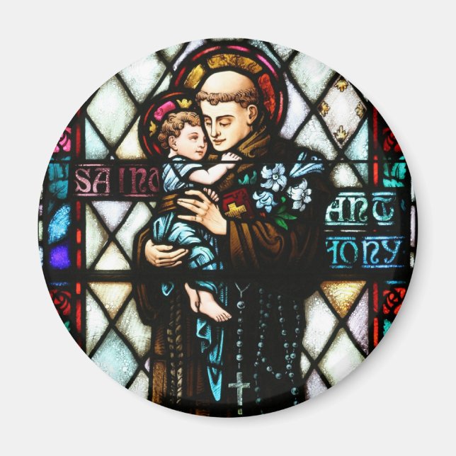 Saint Anthony of Padua Holding a Child Magnet (Front)