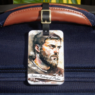 Saint Anthony of Padua Luggage Tag