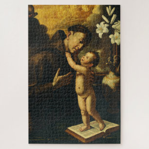 Saint Anthony of Padua with Baby Jesus Jigsaw Puzzle