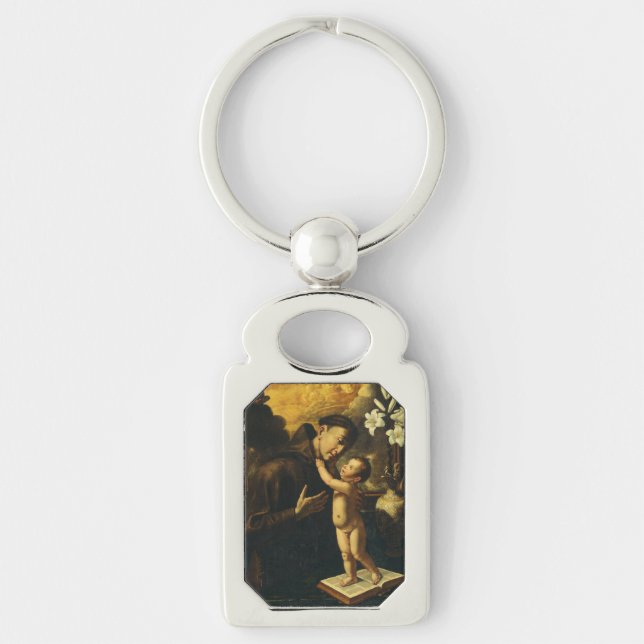 Saint Anthony of Padua with Baby Jesus Key Ring (Front)