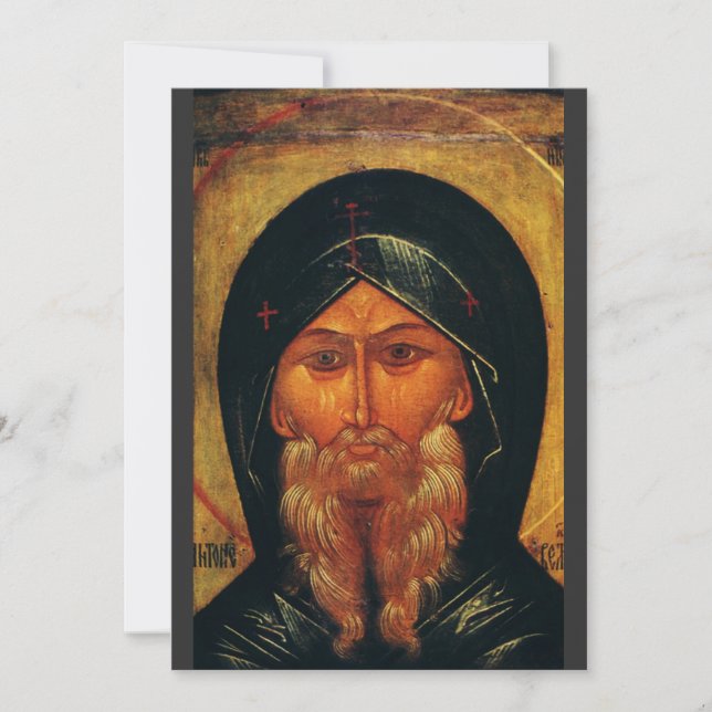 Saint Anthony of the Desert Holiday Card (Front)