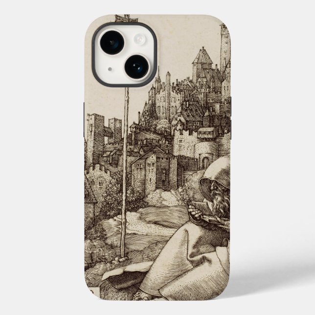 Saint Anthony Reading by Albrecht Durer Case-Mate iPhone Case (Back)