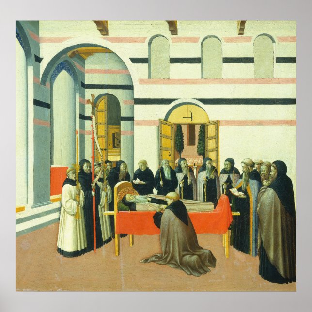 Saint Anthony - Sano di Pietro Fine Art Poster (Front)