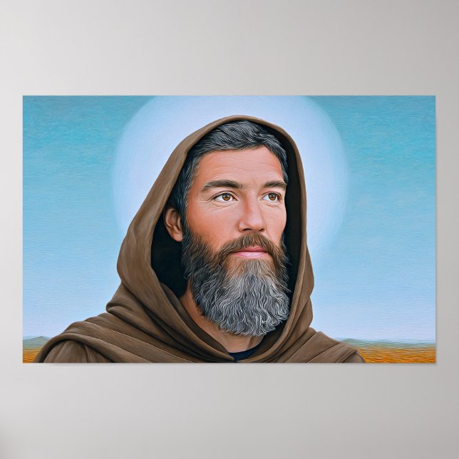 Saint Anthony the Abbot: The Desert Hermit’s Peace Poster (Front)
