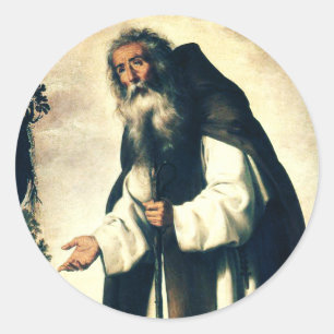 Saint Anthony the Anchorite Classic Round Sticker