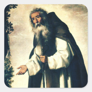 Saint Anthony the Anchorite Square Sticker