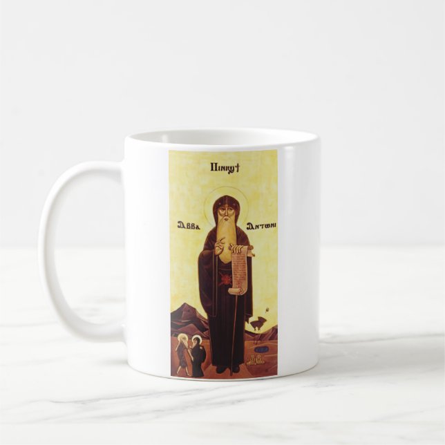 Saint Anthony the Great Coffee Mug (Left)