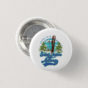 Saint Anton am Arlberg Austria Ski logo 3 Cm Round Badge