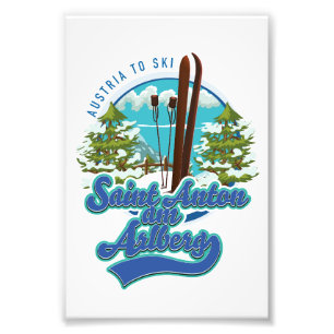 Saint Anton am Arlberg Austria Ski logo Photo Print