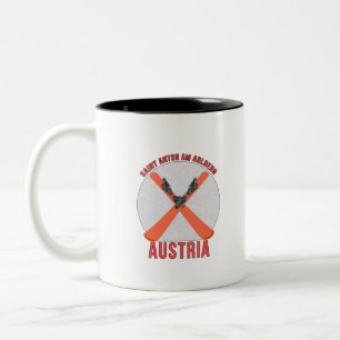 Saint Anton am Arlberg, Austria Two-Tone Coffee Mug