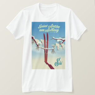 Saint Anton am Arlberg, Tyrolean Alps, Austria Ski T-Shirt