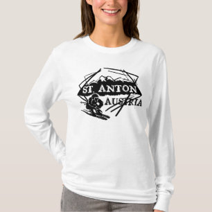 Saint Anton Austria ladies ski hoodie T-Shirt