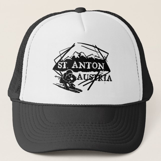 Saint Anton Austria ski logo hat (Front)