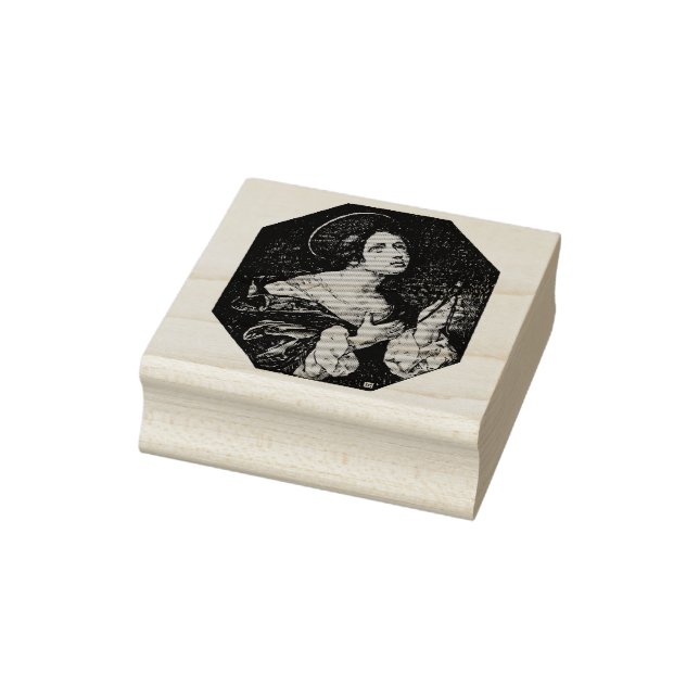 Saint Apollonia Virgin and Martyr Rubber Stamp (Stamp)