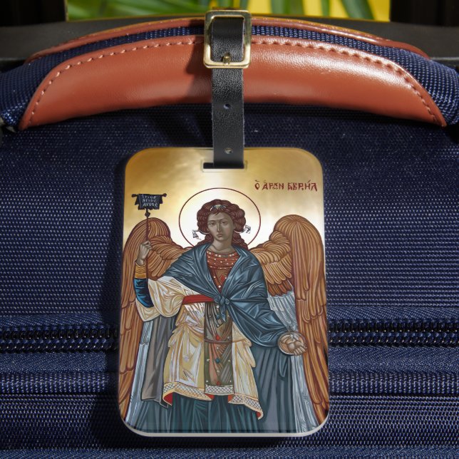 Saint Archangel Gabriel Luggage Tag (Front Insitu 2)