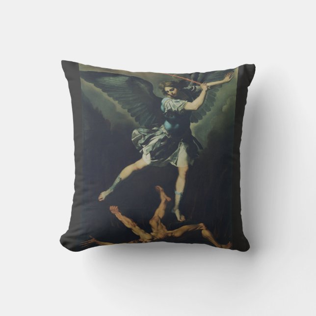 Saint Archangel Michael defeats the devil Cushion (Front)