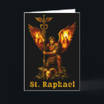 Saint Archangel Raphael Christian Art Faith Card<br><div class="desc">Saint Archangel Raphael Christian Art Faith</div>