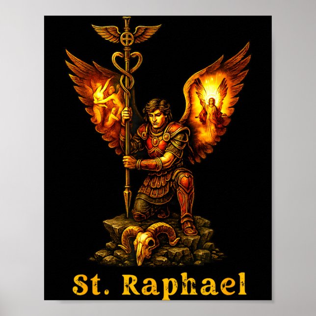 Saint Archangel Raphael Christian Art Faith  Poster (Front)