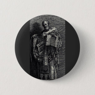 Saint Athanasius of Alexandria Pope and Patriarch 6 Cm Round Badge