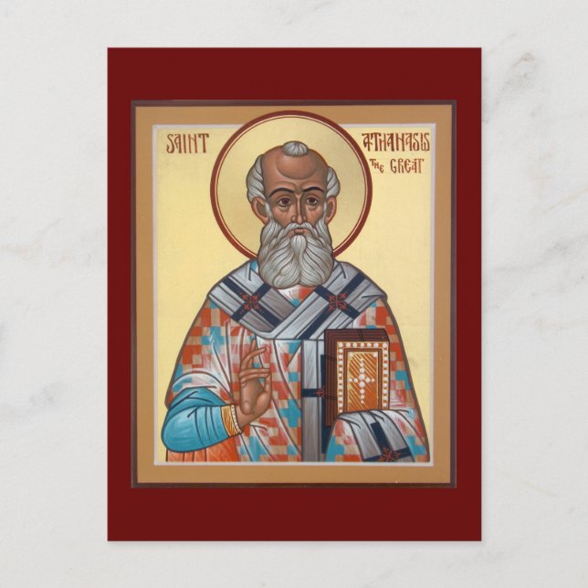 Saint Athanasius the Great Prayer Card (Front)