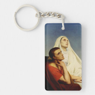 Saint Augustine and Saint Monica Key Ring