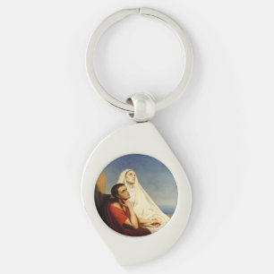 Saint Augustine and Saint Monica Key Ring