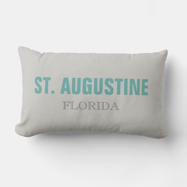 Saint Augustine Florida Beach Throw Pillow (Front)