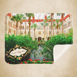 Saint Augustine Florida Lightner Museum & Gardens Sherpa Blanket